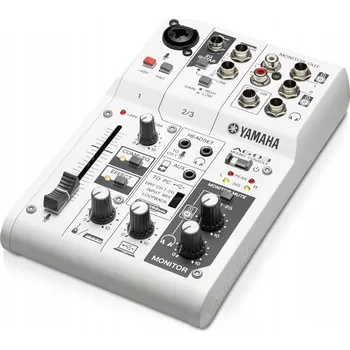 Hi-Fi komponenty YAMAHA AG03 MK2 WH MIXÁŽNÍ PULT PRO STREAMING S AUDIO INTERFACEM BÍLÝ