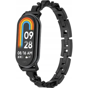Náramek Dámský černý náramek pro Xiaomi Mi Band 8 / 9