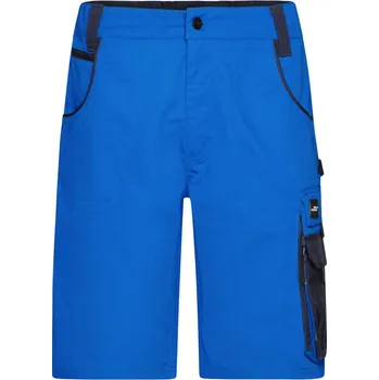 montérky James & Nicholson Kraťasy JN 835 (62) Strong do pasu COT02835X885d1-royal/navy 62 Modrá/navy