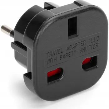 Elektrická zásuvka ADAPTÉR EU na TYP G UK, ANGLICKÁ ZÁSUVKA
