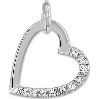 Přívěsek Brilio Přívěsek z bílého zlata Srdce s krystaly 249 001 00494 07 + 2 měsíce na vrácení zboží