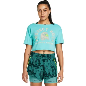 Dámské tričko Dámské tričko s krátkým rukávem Under Armour PJT RCK BALANCE GRAPHIC T W modré 1383420-957 - XS | UK 13 | US 14