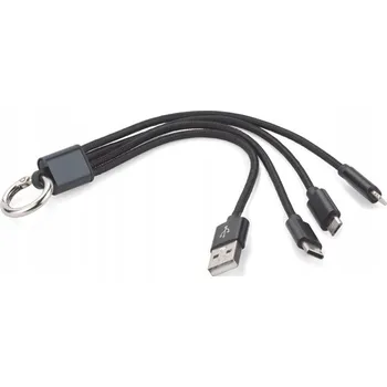 Datový kabel Sada kabelů USB - USB typ C / microUSB / Lightning Blue Collection