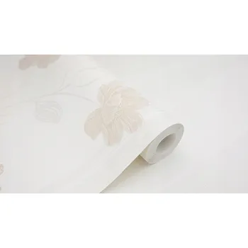 Tapeta Tapeta na zeď květinový vzor květy béžová