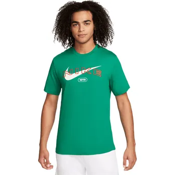 Pánské tričko Pánské tričko s krátkým rukávem Nike SPORTSWEAR zelené FV5711-365 - L | UK 14 | US 15