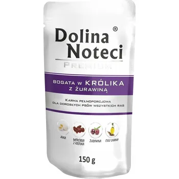 Krmivo pro psa Dolina Noteci Vlhké krmivo králík s brusinky 150 g