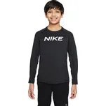 Dětské funkční tričko s dlouhým rukávem Nike B NP DF LS TOP černé DM8529-010 - XS | UK 13 | US 14