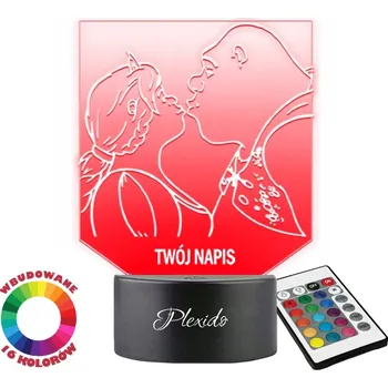 Lampička 3D LED Noční Lampa s gravírováním Dárek na Valentýna