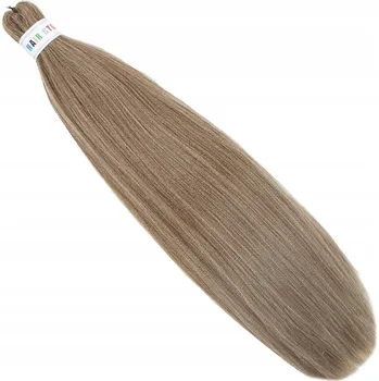 Příčesek Syntetické vlasy na copánky Braid-Tail, předem natažené #BALEJAŻ BLOND HNĚDÁ