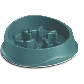 Miska pro psa Miska proti hltání pro psy a kočky Chic, protiskluzová, 1000 ml, anglická zelená