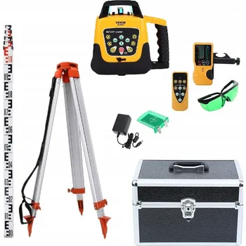 Měřící laser Zelený laserový nivelační přístroj VEVOR NL300G, automatický, 360 stupňů, pro stavebnictví