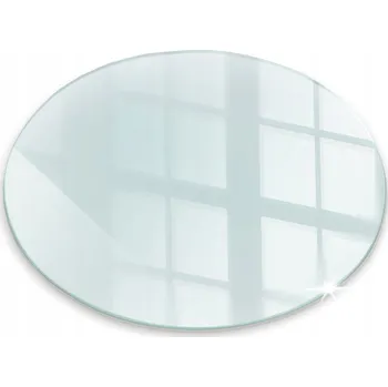Krbová kamna Kulatá ochranná skleněná podložka pod kamna, krb, průměr 50 cm