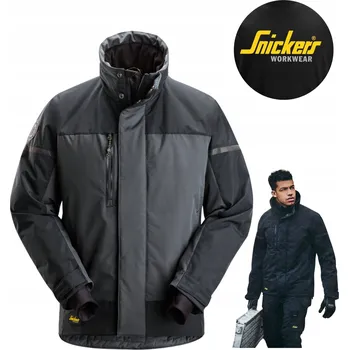 Zateplená bunda AllroundWork Snickers 1106 Šedo-ocelová Velikost XL
