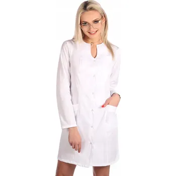 Zdravotnický oděv Zástěra bílý tunika kosmetická lékařská M