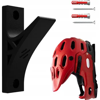 Držák / Hák na helmu na kolo, MTB, motorku, černý, odolný, 3D tisk