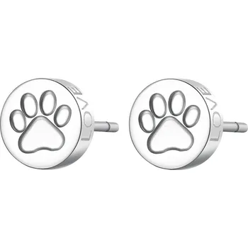 Módní doplněk S`Agapõ Krásné ocelové náušnice tlapky CLICK SCK60 + 2 měsíce na vrácení zboží