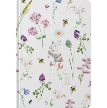 Diář Diář DI4 B6 Original týdenní Luční květy 2025-2026 18-ti měsíční