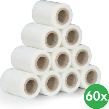 Obalový materiál Průtažná obalová fólie transparentní 20 mic, 100 mm x 150 m, 60 ks