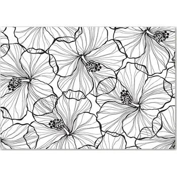 Obraz Skleněný panel 70 x 100 x 4 mm tvrzené sklo broušené černý