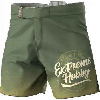 Pánské kraťasy Extreme Hobby Kraťasy MMA Athletic Badge Khaki L