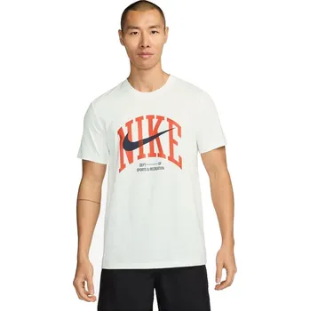 Pánské tričko Pánské funkční tričko s krátkým rukávem Nike M NK DF TEE MODERN FITNESS bílé FZ8048-121 - M | UK 6 | US 8,5