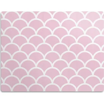 Miska pro psa Podložka pod misku pro psa Šupiny růžové vzor 60x40 cm