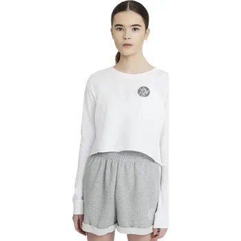 Dámské tričko Dámské tričko s dlouhým rukávem Nike NSW TEE FEMME 2 W bílé DB9803-100 - M | UK 6,5 | US 9