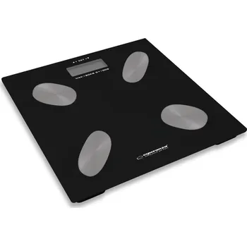 Osobní váha ELEKTRONICKÁ ANALYTICKÁ KOUPELNOVÁ VÁHA měří tělesný tuk ČERNÁ