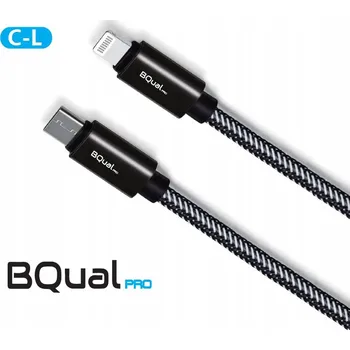 Datový kabel Kabel BQual USB-C - Apple Lightning 1 m černý