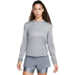 Dámské funkční tričko s dlouhým rukávem Nike W NK SWIFT ELMNT DF UV CRW TOP W šedé FB4297-084 - XS | UK 6 | US 6,5