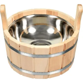 SOTRA Vědro do sauny s nerezovou vložkou, lípa, 6 l