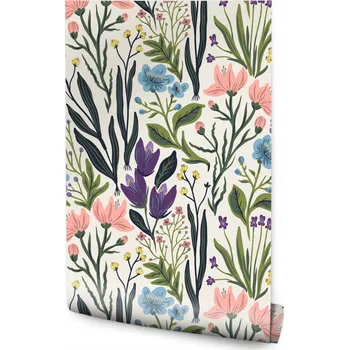 Fototapeta 10m TAPETA Polní rostliny Květiny Listy do Ložnice