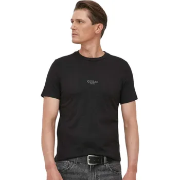 Pánské tričko GUESS PÁNSKÉ TRIČKO T-SHIRT AIDY CN SS TEE BLACK M2YI72I3Z14 JBLK Velikost: L