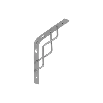 Držák na polici Konzole dekorativní SQUARE 150x150mm stříbrná matná