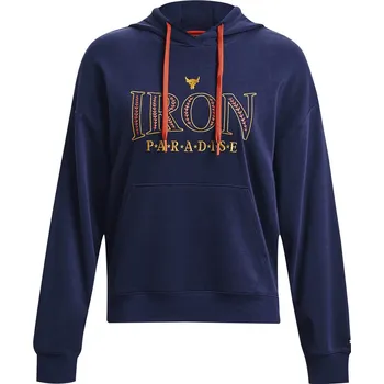 Dámská mikina Dámská sportovní rozepínací mikina Under Armour PJT RCK EVERYDAY TERRY HDY W modrá 1380186-410 - S | UK 5 | US 6