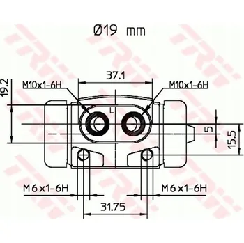 Posilovač řízení TRW BWD189 Brzdový váleček