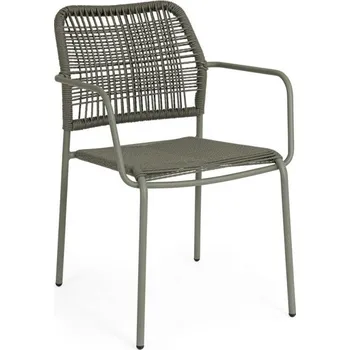 BIZZOTTO Zahradní židle JABLE zelená s výpletem 0665048