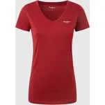 Pepe Jeans Dámské tričko CORINE Barva: červená, Velikost: XS