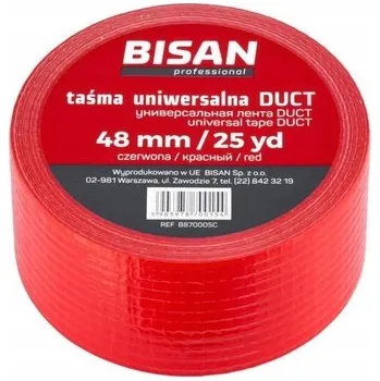 Lepicí páska Univerzální páska Bisan B870005C 48 mm x 22,9 m červená