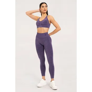 Dámské legíny Legíny GYM GLAMOUR bezešvé push up švestkové XS