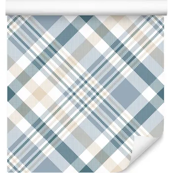 Fototapeta 3D tapeta s optickým efektem, kostkovaný vzor, do obýváku nebo kanceláře