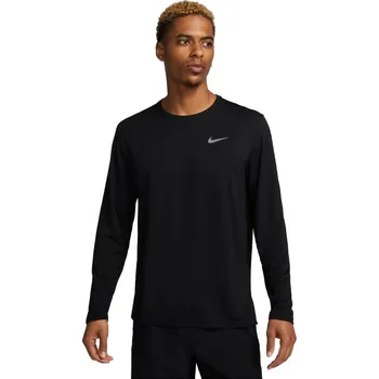Pánské tričko Pánské funkční tričko s dlouhým rukávem Nike M NK DF UV MILER TOP LS černé FB7070-010 - XL | UK 8 | US 9