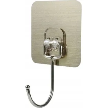 Věšák HÁČEK VĚŠÁK DRŽÁK SAMOLEPICÍ STŘÍBRNÝ 7X7CM