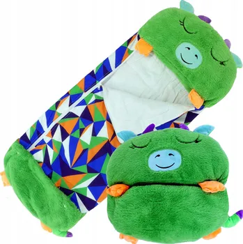 Spací pytel pro miminko DĚTSKÝ SPACÍ PYTEL S POLŠTÁŘEM 2v1 ZELENÝ DRAK VELIKOST 120 DO KOČÁRKU