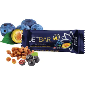 Eurona Blackfest Černý rybíz & aronie Bohemian jetbar 42 g (Rychlá svačinka pro zdravé mlsání)