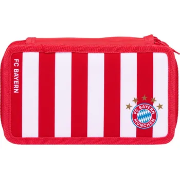 Penál FC BAYERN MNICHOV Školní penál FC Bayern Mnichov, 2 Komory, Naplněný, 19x11x7 cm