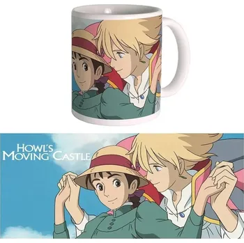 Keramický hrnek 300 ml "Spirited Away", "Můj soused Totoro", "Princezna Mononoke", "Zámek v oblacích", "Ponyo z útesu nad mořem", "Hrob světlušek", "Doručovací služba čarodějky Kiki"