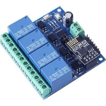 Síťový kabel Modul 4x relé ESP8266 s wifi modulem ESP-01, napájení 5V