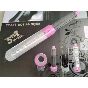 Žehlička na vlasy Multifunkční kulmofén 5v1 IONIZACE ŽEHLIČKA NA VLASY KULMA KARTÁČ