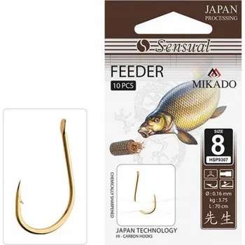 Rybářský háček Zemní Háčky s návazcem Mikado HSP9109-12N-010 10 ks